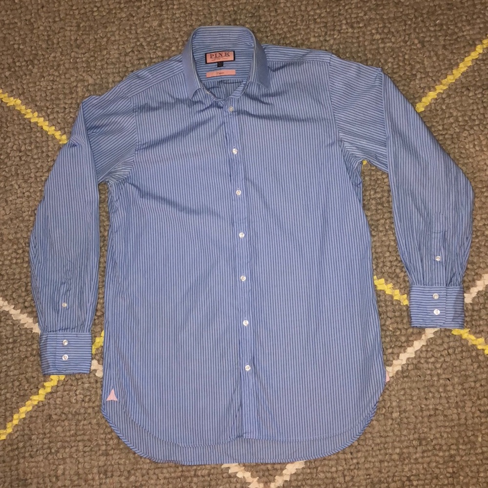 Thomas Pink Button Down Shirt